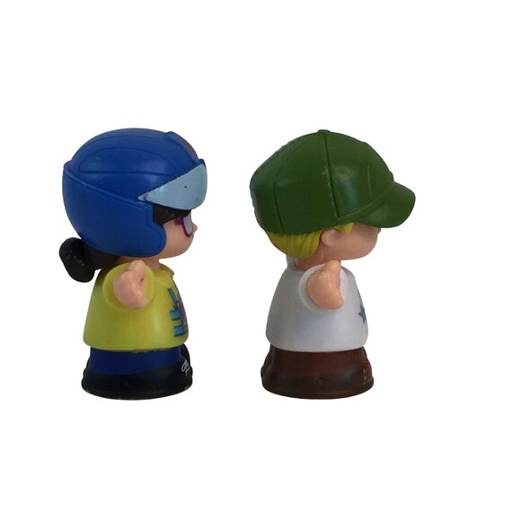 Fisher Price Little People Train Conductor Police Officer Boy Figure Lot of 3 - Picture 5 of 9